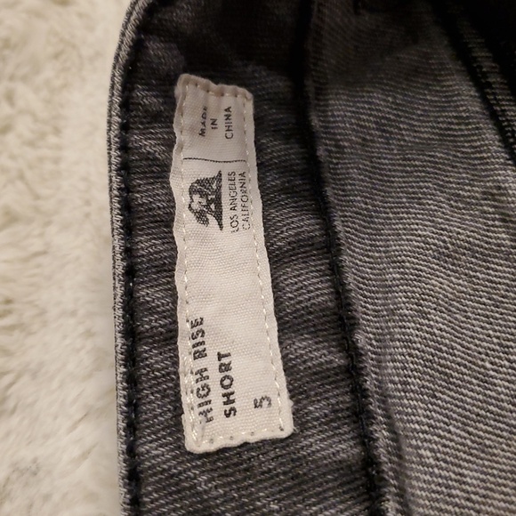 Bullhead Denim Co Denim High Rise Shorts With Contrast 5 - Picture 8 of 9